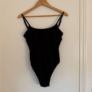 Andie The Laguna Small Tall Black One-Piece Swimsuit